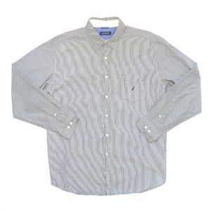 Nautica long sleeve shirts for mens size XL Gray color